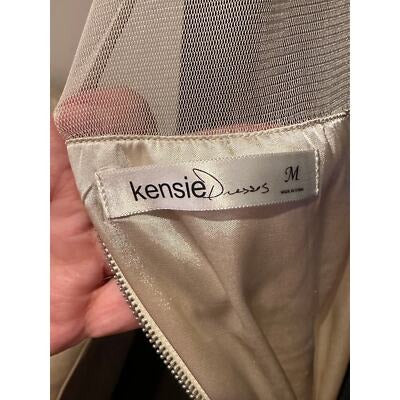 Kensie Womens Tie-Dye Maxi Dress M Mesh Yoke Sleeveless Polyester Zip Back