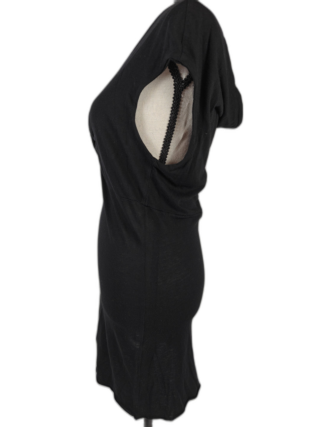 Women’s China Doll Twist Front Mini Dress Black Size L