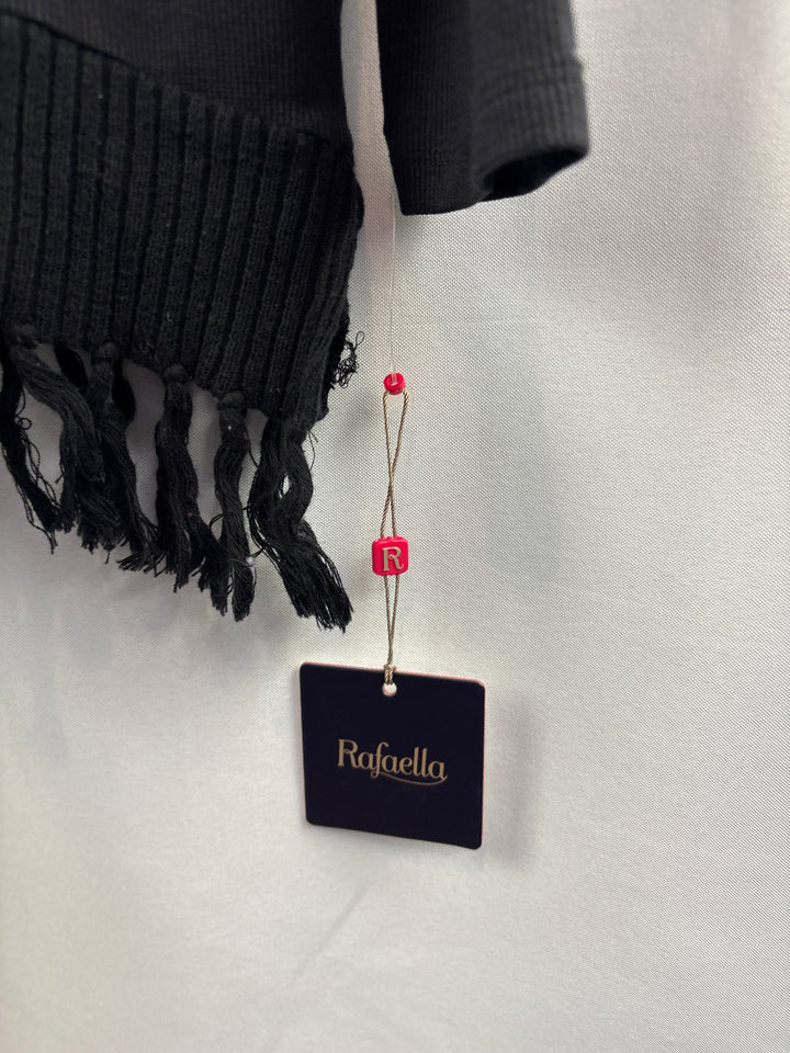 Women’s Rafaella Small Black Off the Shoulder Sweater