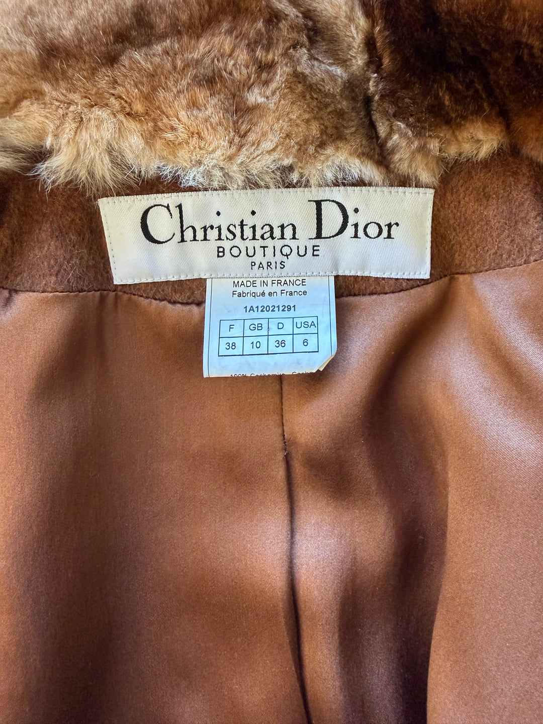 Archival John Galliano Era Christian Dior Chinchilla Fur Accent Jacket