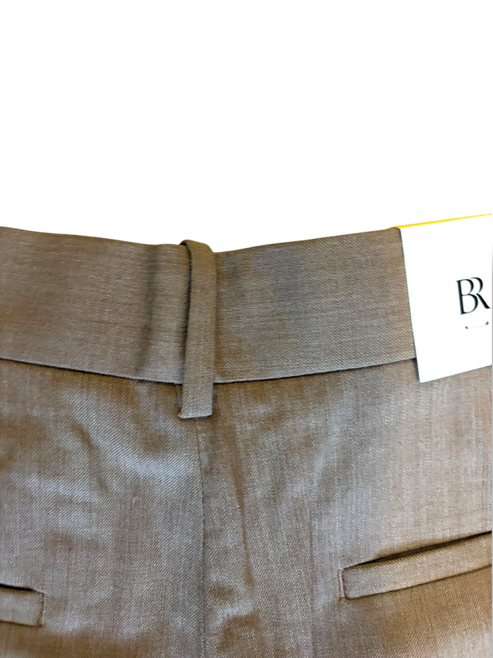 Banana Republic Tan Wool Wide Leg Pleated Pants Size 10 NWT High Rise Dark Academia
