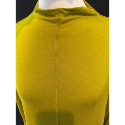 Women’s Vera Wang Mustard High Collared Long Sleeve Sz  L