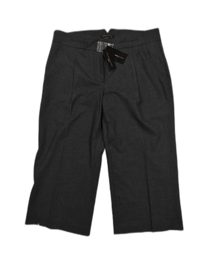 Womens BCBGMAXAZRIA Cropped Trousers Gray Size 10 NWT