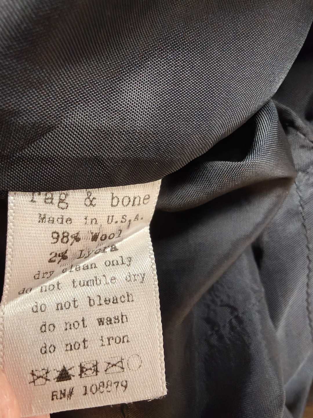 Womens Rag &amp; Bone Pencil Skirt Black Size 26