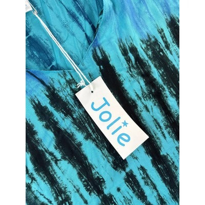 Women’s Jolie Size XL Blue Tie-Dyed Tank.