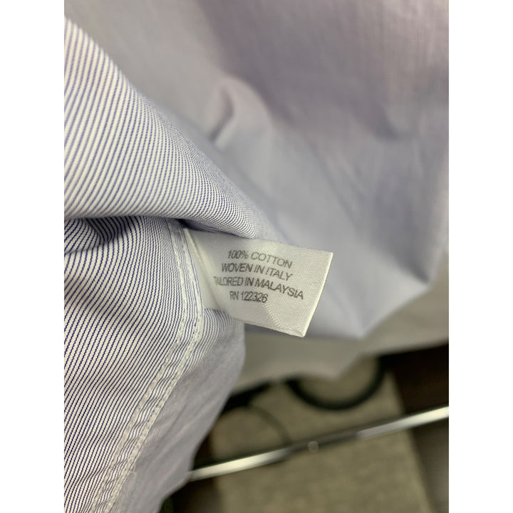 JWM Mens Long Sleeve Pinstripe Dress Shirt