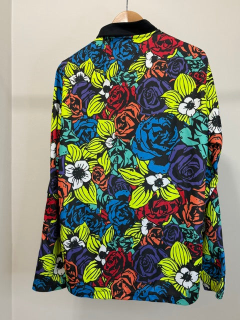 Adidas Neon Floral Track Jacket AEROREADY SzL