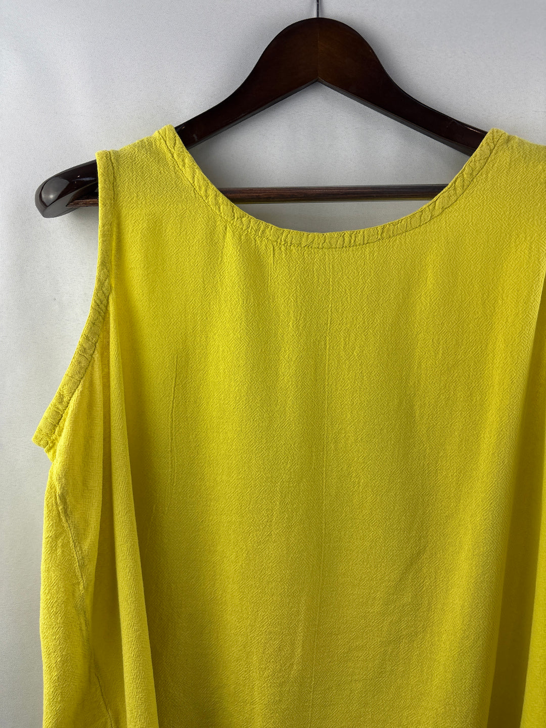 Women’s Oh My Gauze! XXL Mustard Yellow Sleeveless Blouse