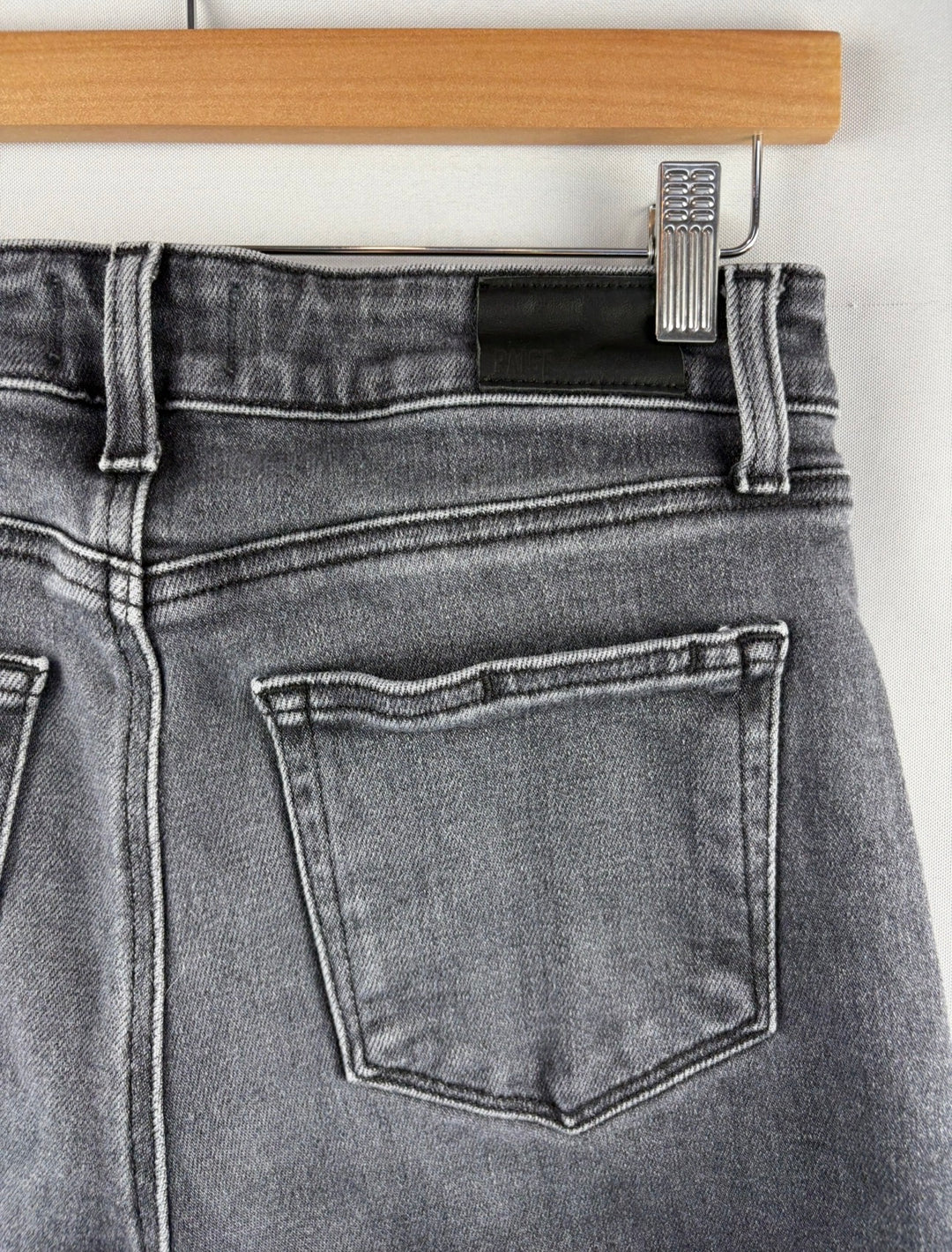 Women’s Paige Size 28 Dark Gray Wide Leg Jeans