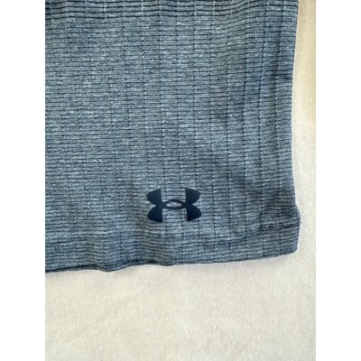 Men’s Under Armour Blue Gradient Fitted Hoodie Sz M