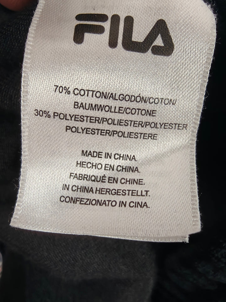 Men’s Fila Velour Pants Black XL