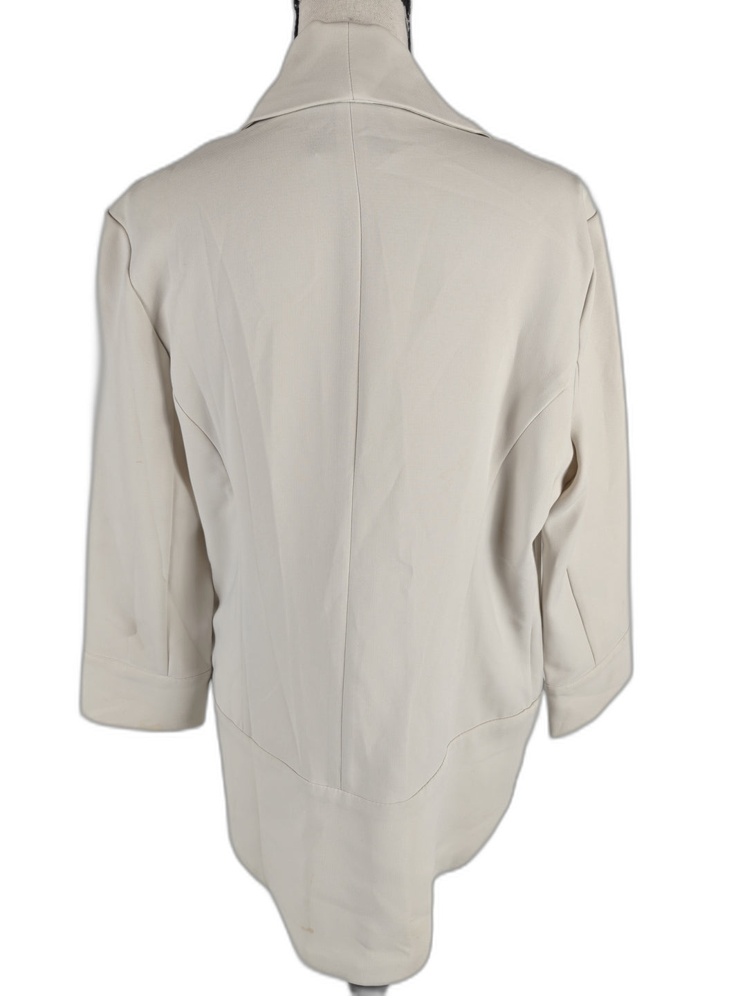 Women Harlowe &amp; Graham Open Front Blazer Cream Size Unknown