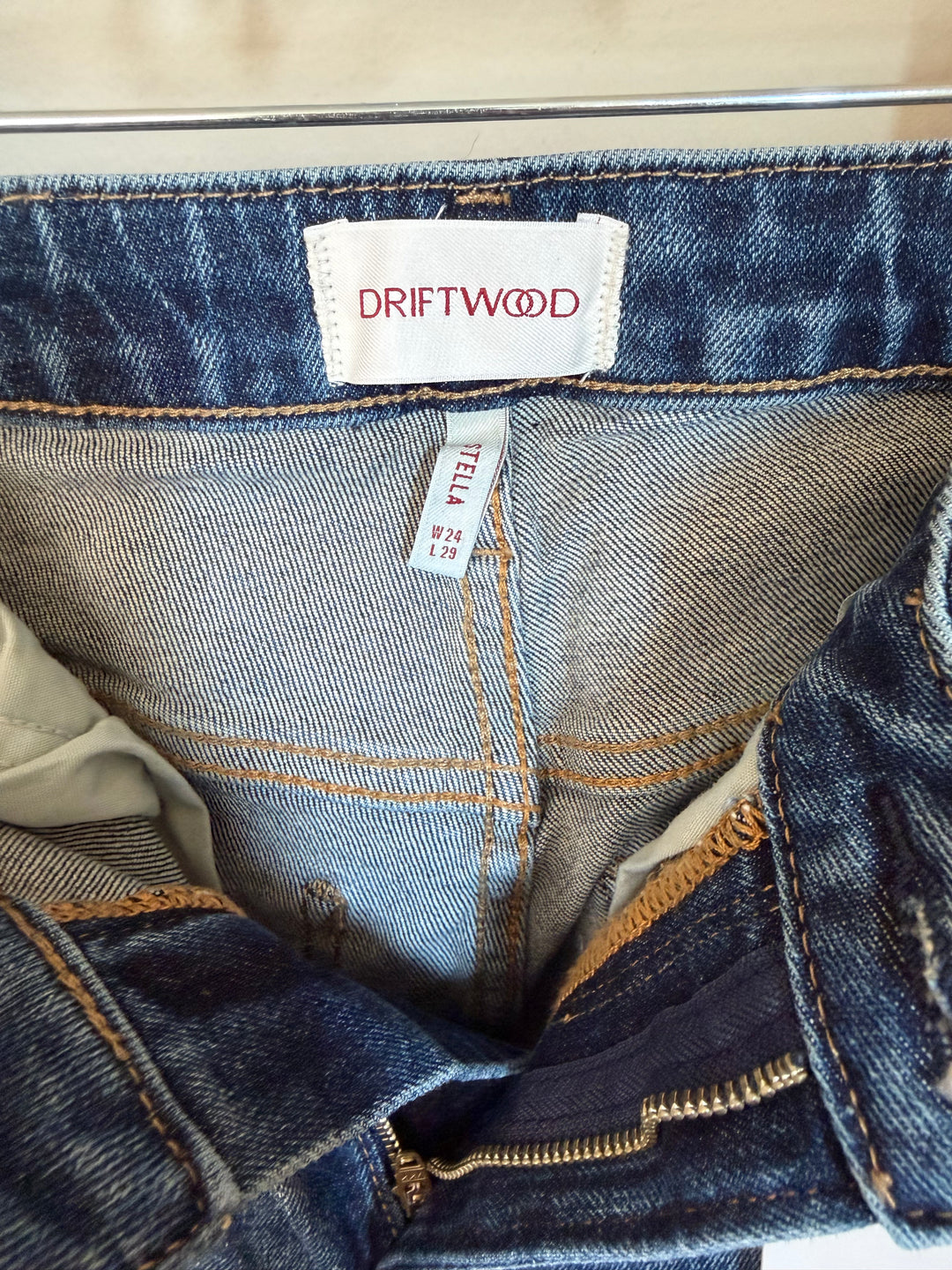 Driftwood Stella High Rise Straight Leg Jeans NWT Size 24