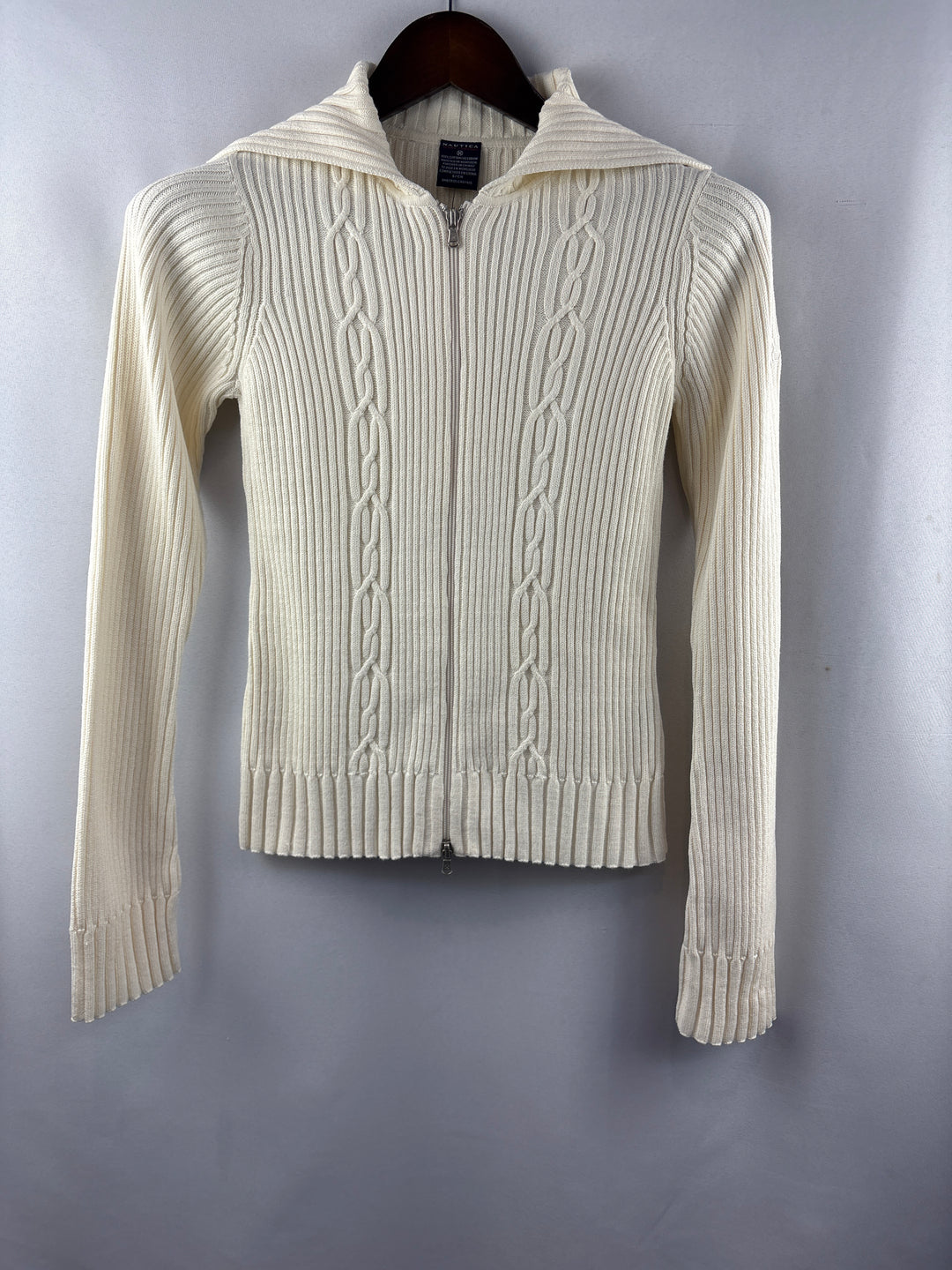 Women’s Nautica Jeans Co. Small Cream Zip Sweater