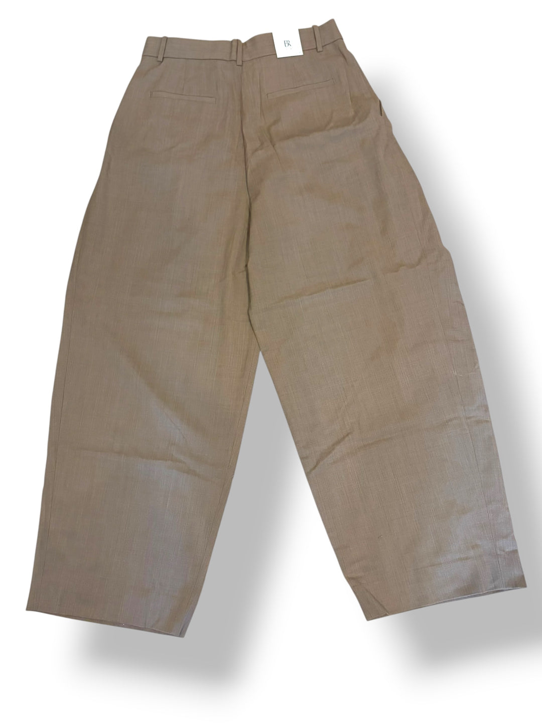 Banana Republic Tan Wool Wide Leg Pleated Pants Size 10 NWT High Rise Dark Academia