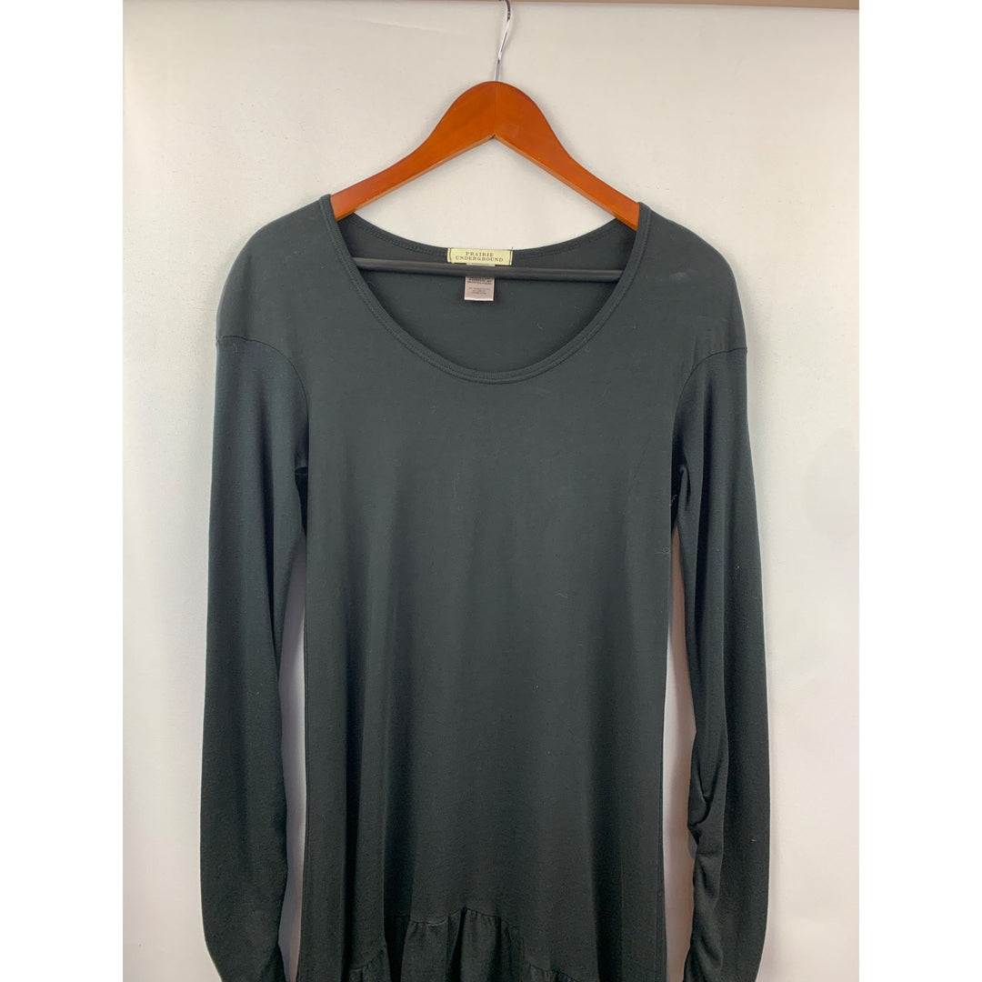 Women’s Prairie Underground Black Low High Shirt Size XS