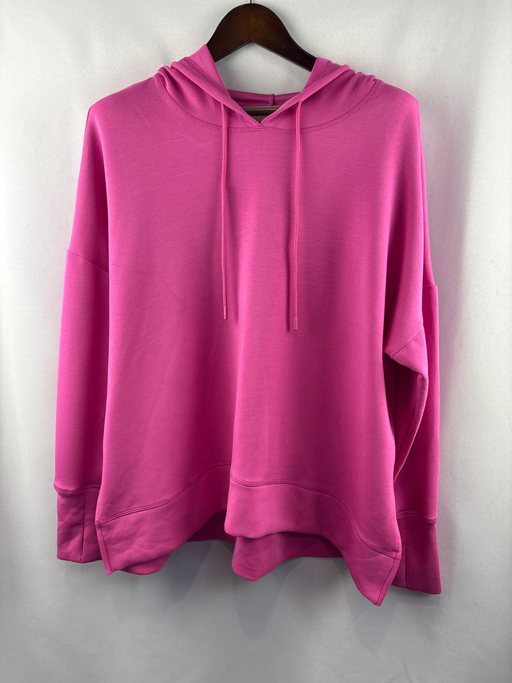Women’s Belle Kim Gravel Size 1X Pink Hoodie