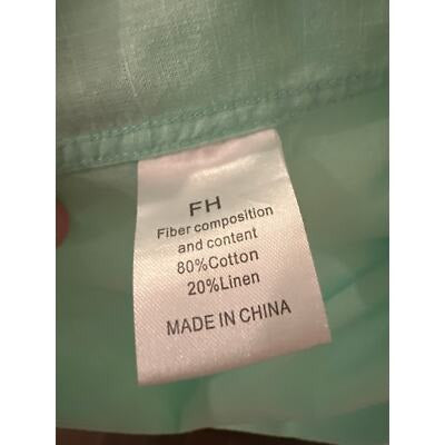 Men’s Jekaoyi Mint Green L Casual Short Sleeve Button Down Shirt