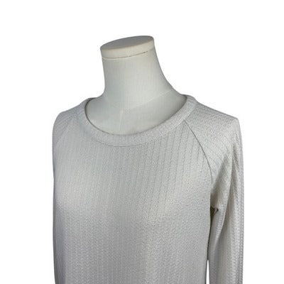 Women's Chaser White Long Sleeve Shirt with Buttons - Size S