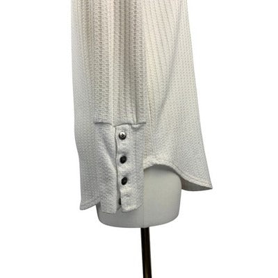 Women's Chaser White Long Sleeve Shirt with Buttons - Size S
