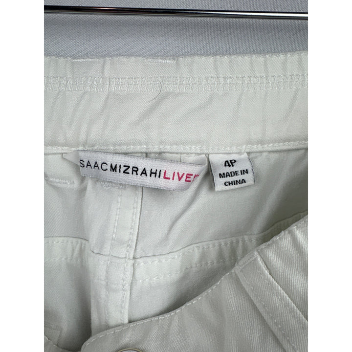 Women’s Isaac Mizrahi Live! Size Petite 4 White Jeans