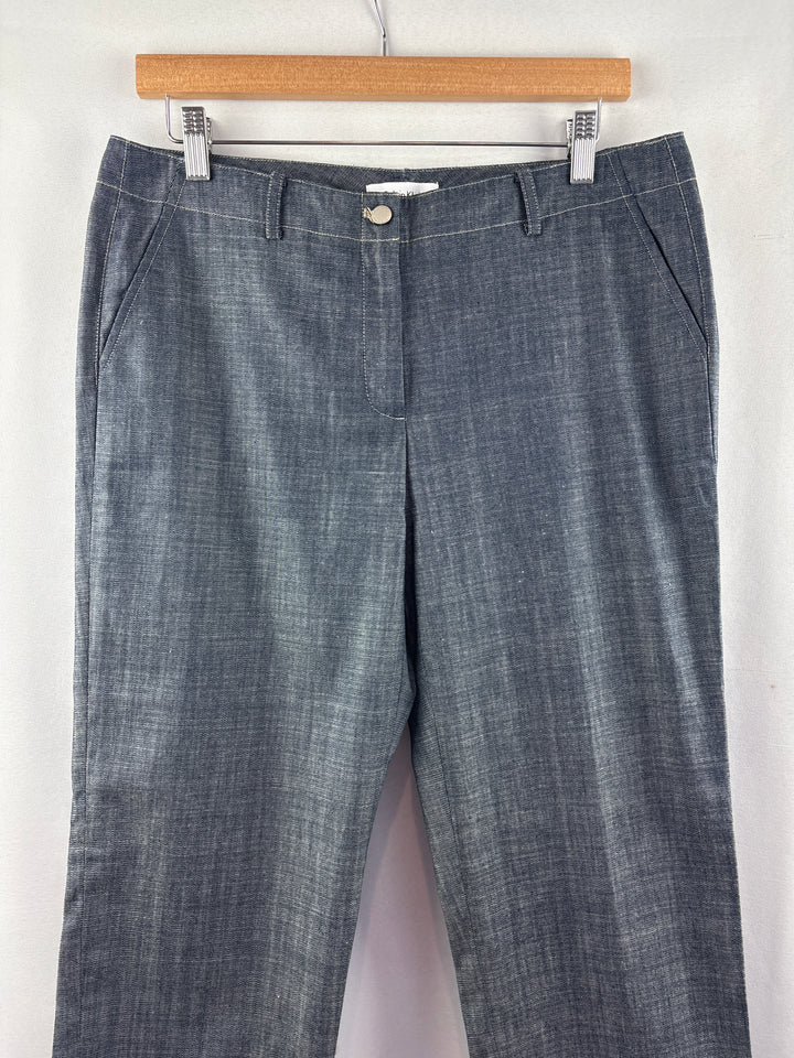 Women’s Calvin Klein Size 10P Dark Gray Denim Capris
