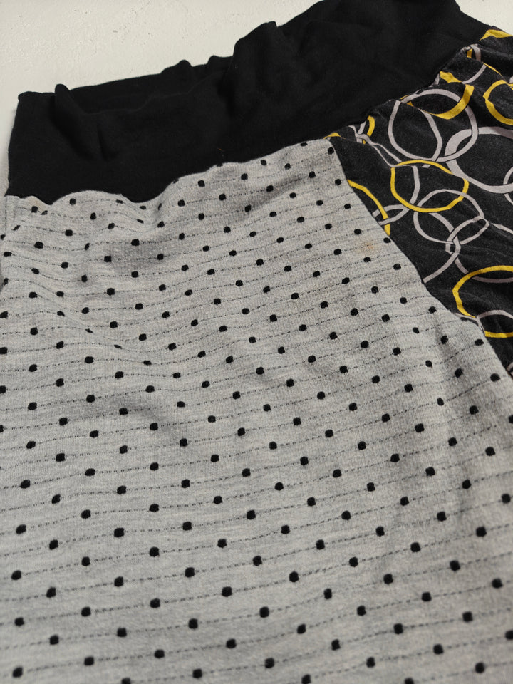 Womens BeMo Designs Harem Pants Gray Black Yellow Custom