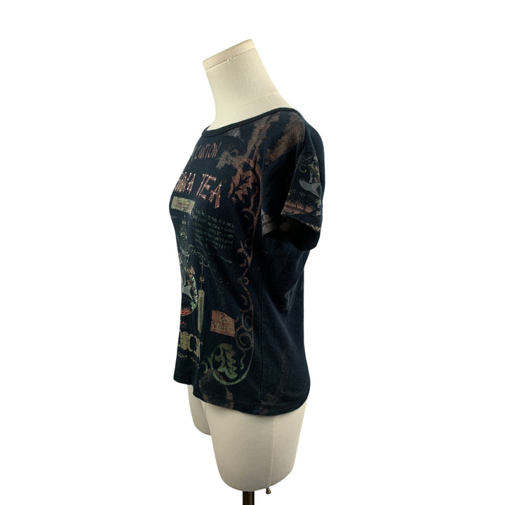 Susan Lawrence Canton China Tea Graphic T-Shirt M 100% Cotton Vintage Style