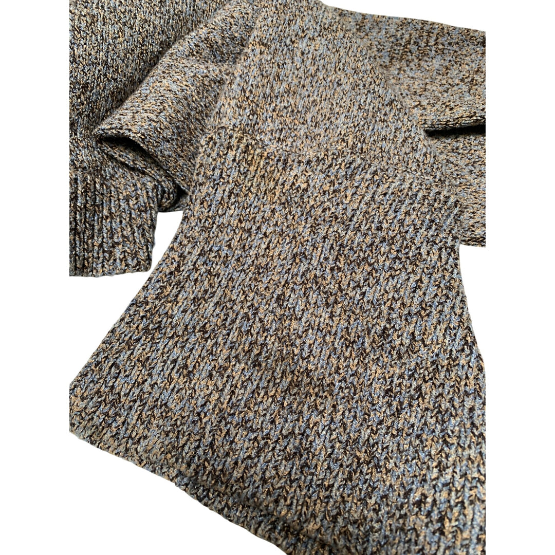 Jones New York Collection Womens XL Brown & Gray Knit Sleeveless Top & Cardigan Set