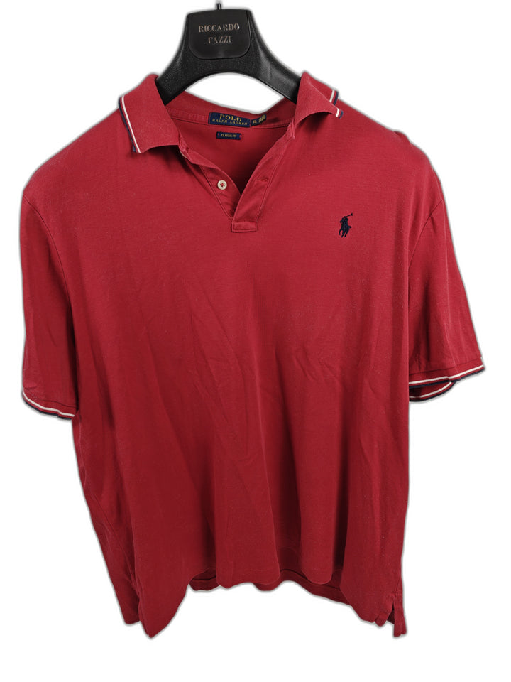 Men’s Polo Ralph Lauren Classic Fit Polo Shirt Red Size XL