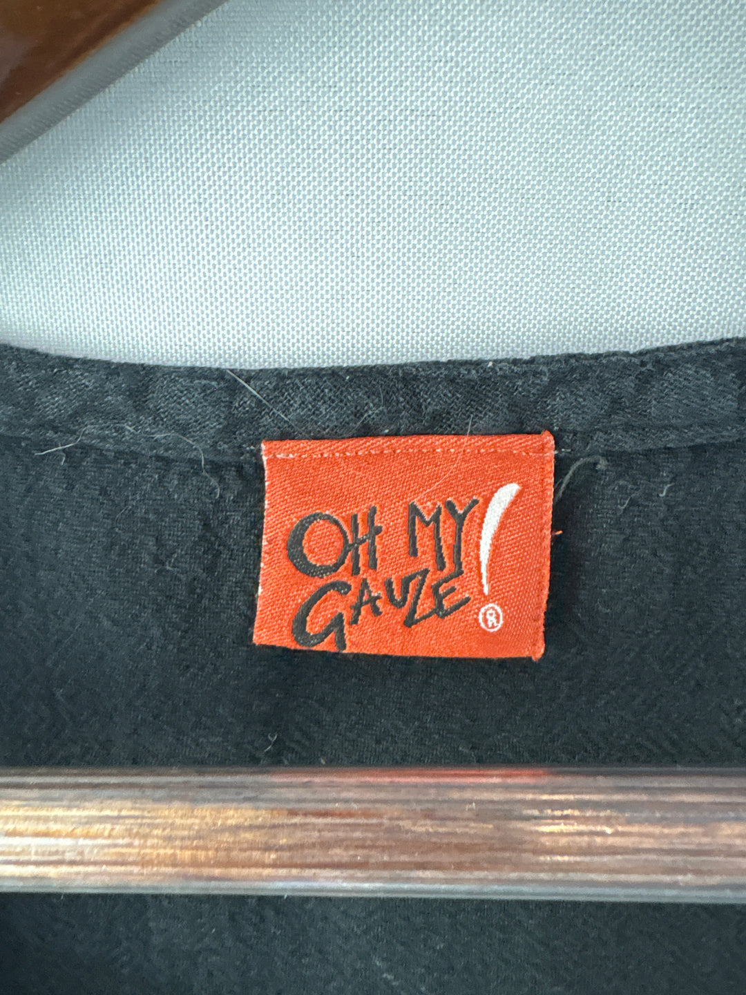 Women’s Oh My Gauze! XXL Black Sleeveless Blouse