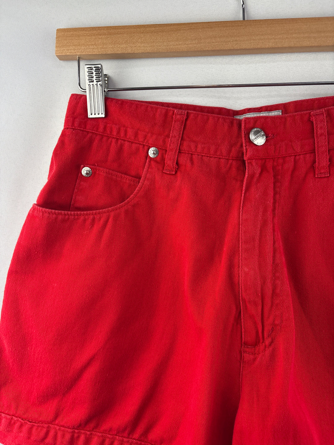 Women’s Palmetto’s Size 9 Bright Red High Waisted Denim Shorts
