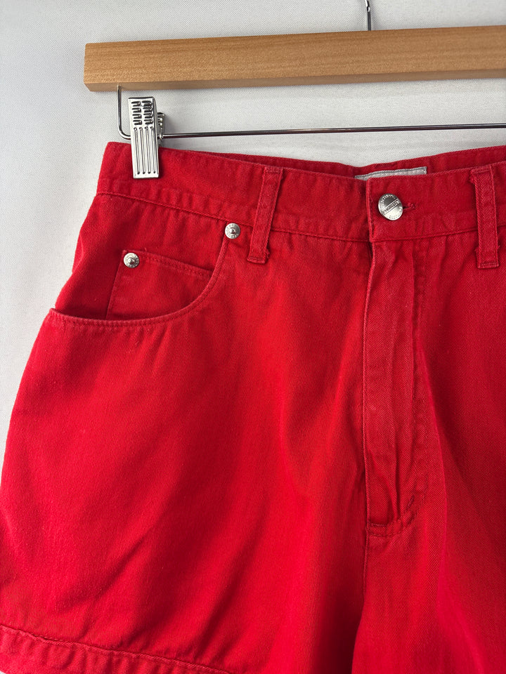 Women’s Palmetto’s Size 9 Bright Red High Waisted Denim Shorts