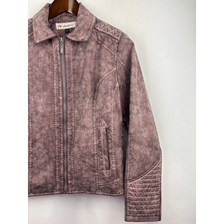 Women’s Montana Co. Large Suede Mauve Biker Jacket