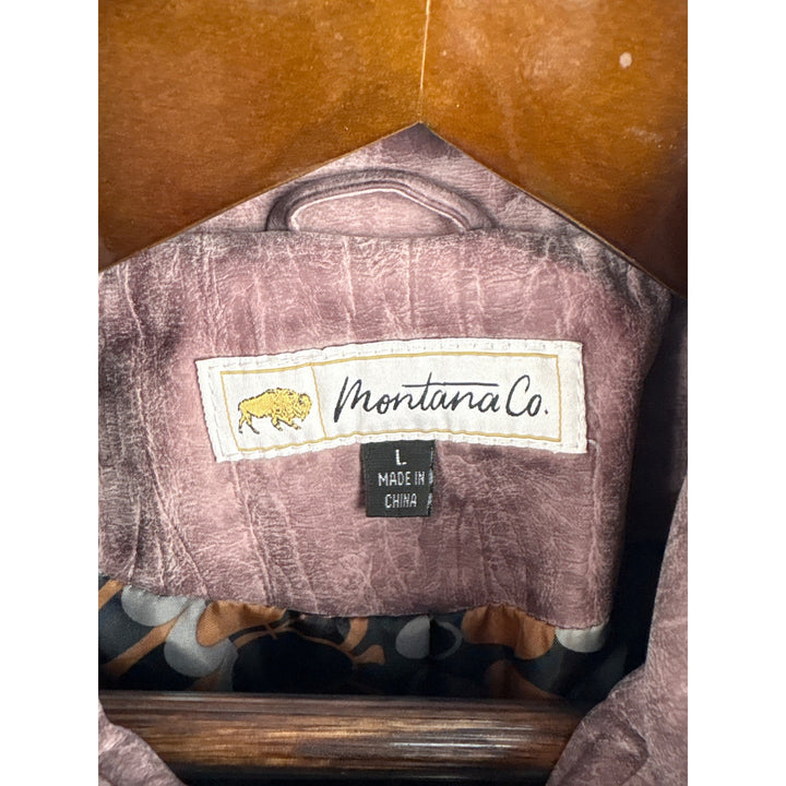 Women’s Montana Co. Large Suede Mauve Biker Jacket