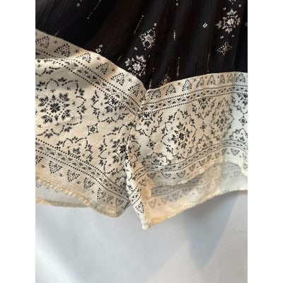 Black & White Floral Print Xhilaration Womens Romper Medium