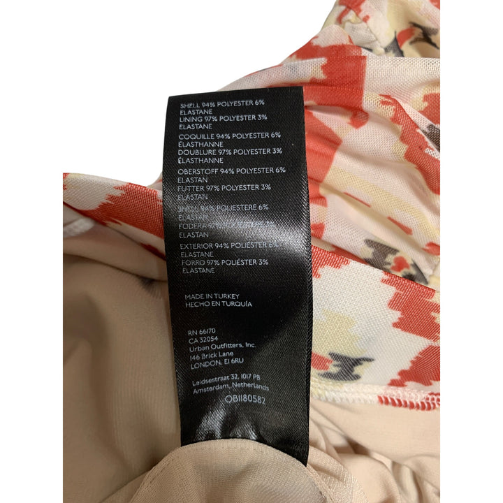 Nordstrom Geometric Print Ruched Skirt Medium