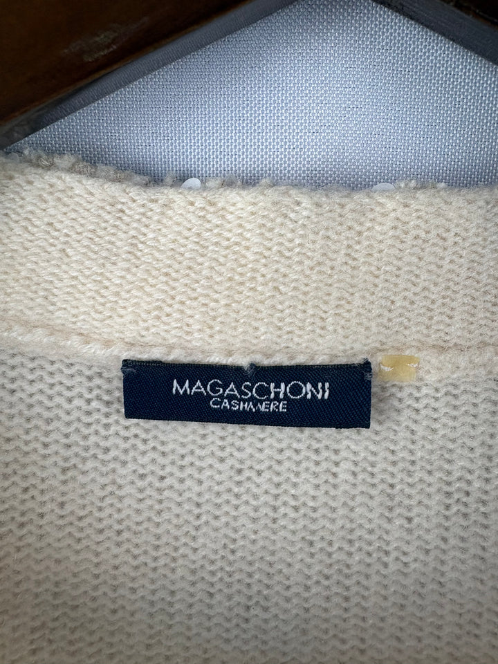 Women’s Magaschoni M/L Cream Cashmere Sweater