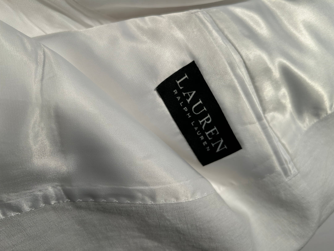 Lauren Ralph Lauren Men’s White Linen Suit 46R Jacket 40x30 Pants UltraFlex NEW!