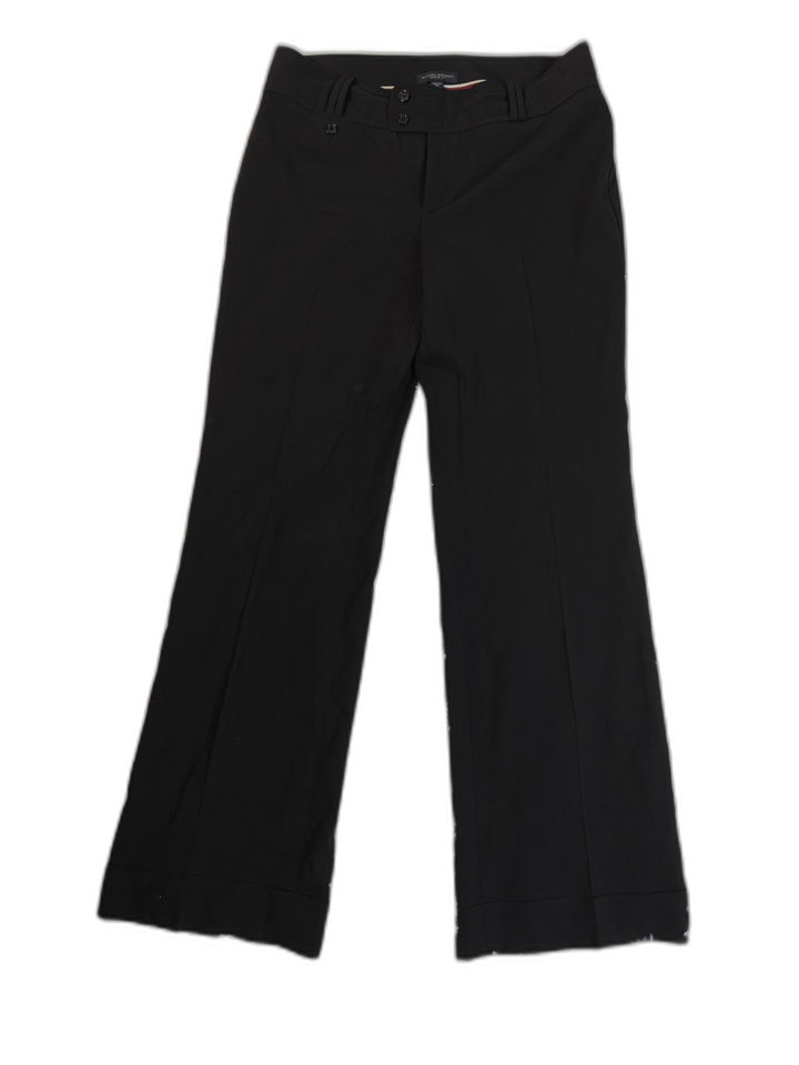 Womens Banana Republic Martin Fit Dress Pants Black Size 12L