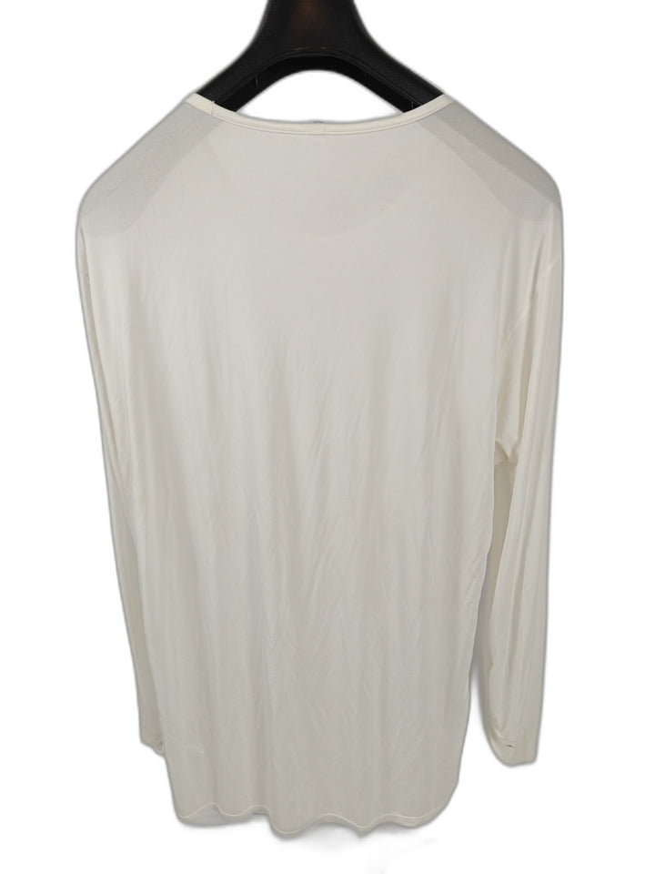 Men’s Uniqlo AIRism Long Sleeve Shirt White Size XL