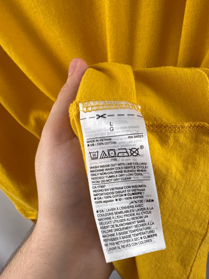Women’s Old Navy Large Yellow Sleeveless Peplum Blouse
