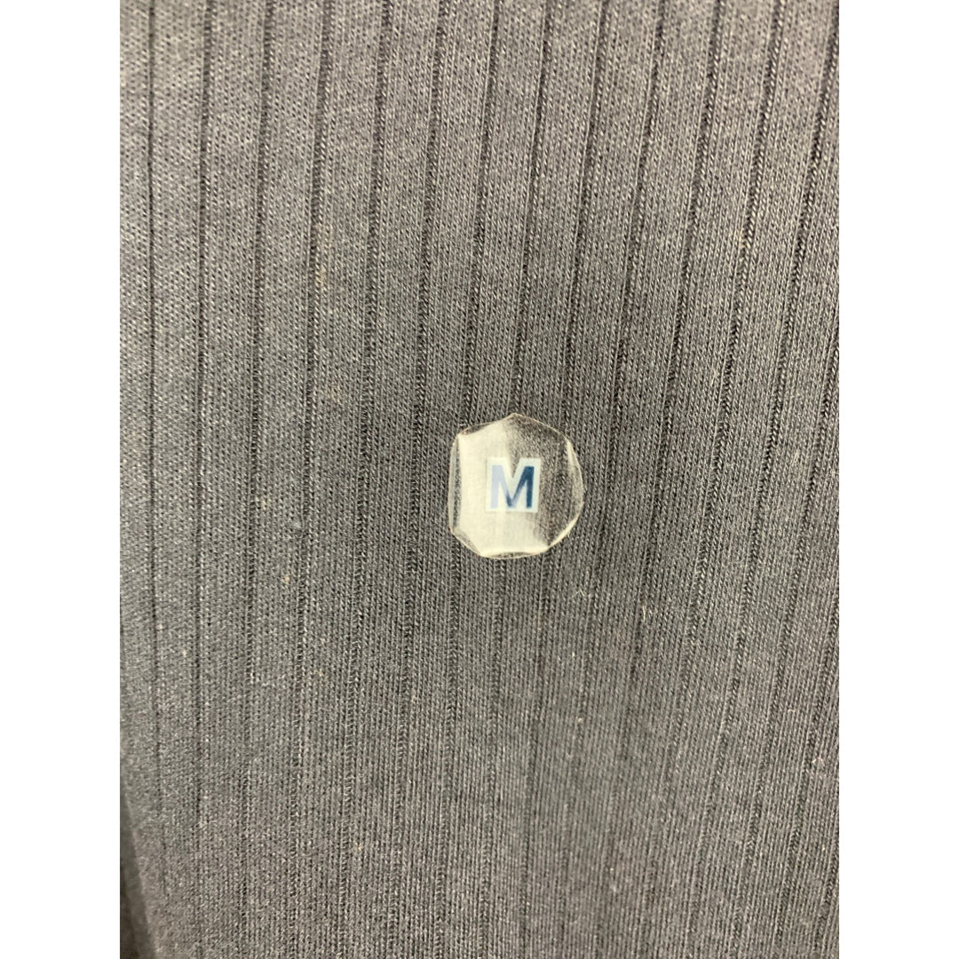 Classic Elements Petite Ribbed Long Sleeve Top - Gray - Size M