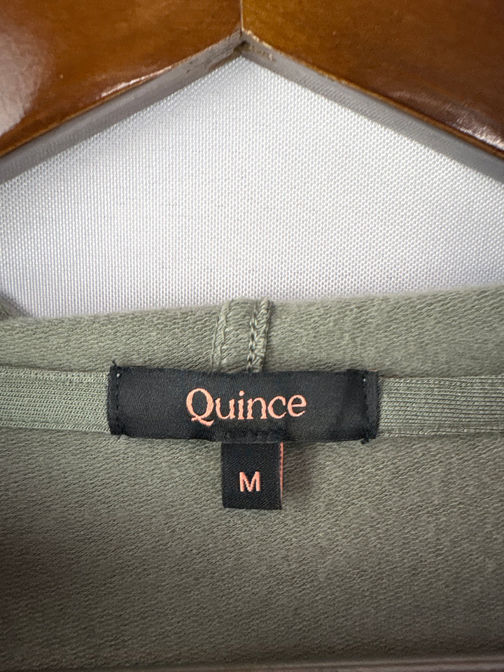 Women’s Quince Medium Olive Green Zip Hoodie