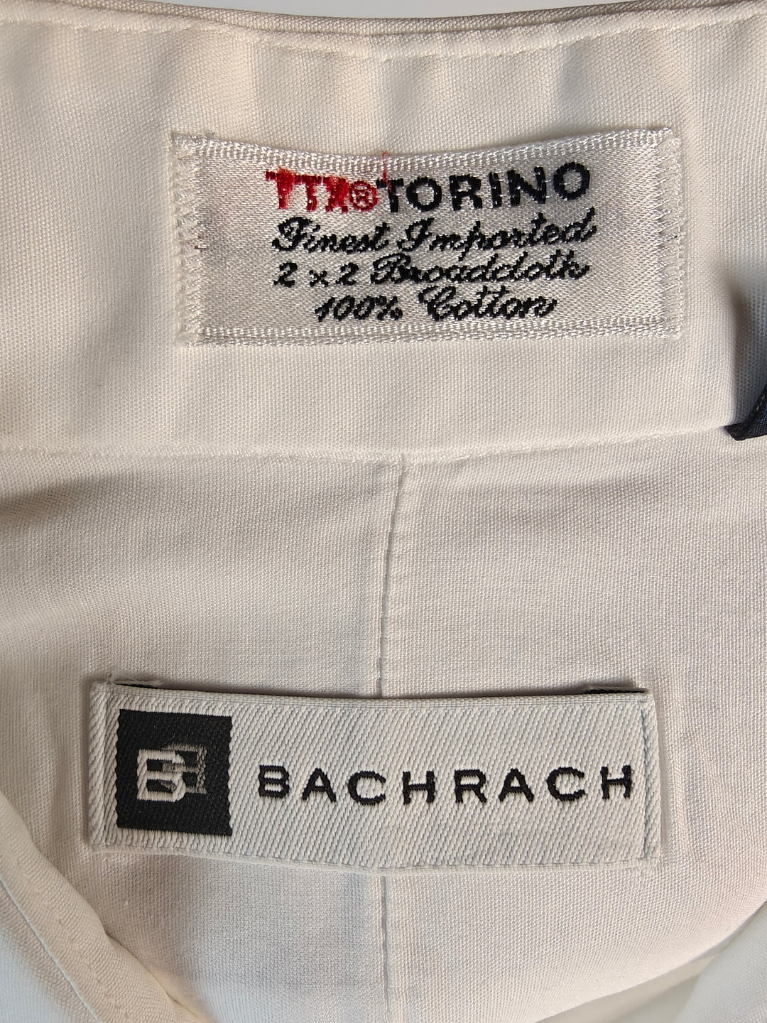 Bachrach Torino White Tuxedo Dress Shirt 18-36 French Cuff Pleated Front 100% Cotton