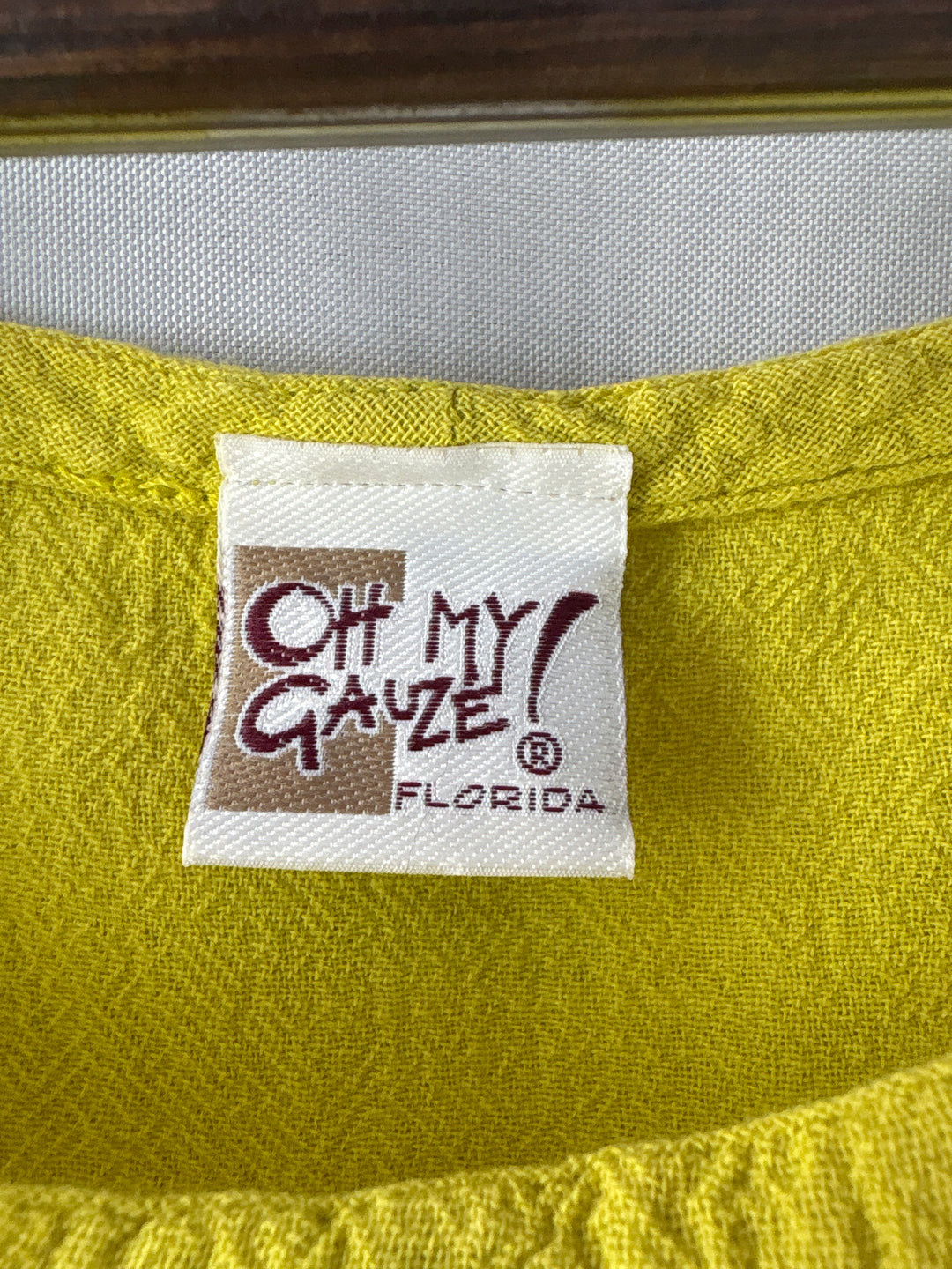 Women’s Oh My Gauze! XXL Mustard Yellow Sleeveless Blouse