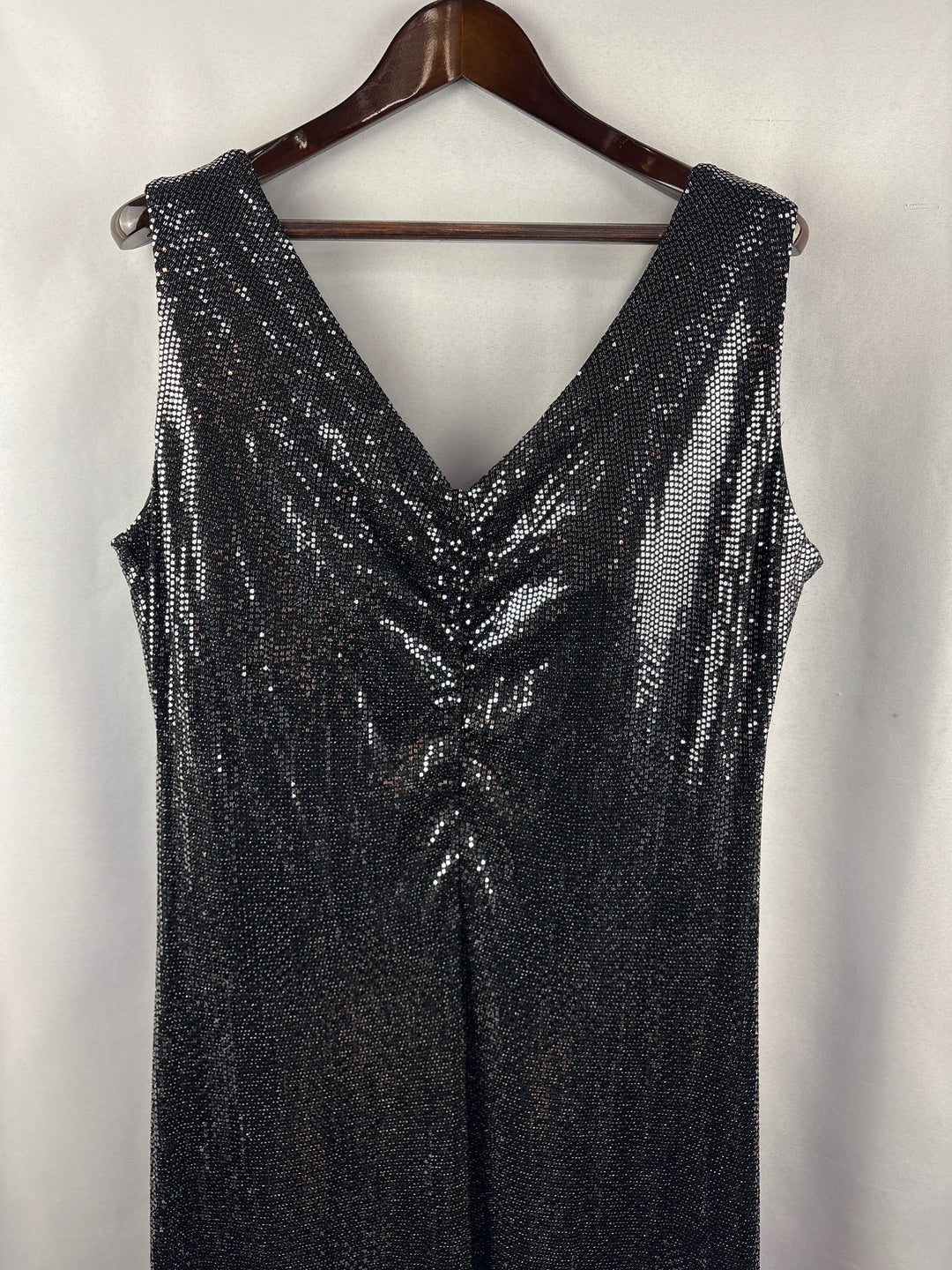 Women’s Ulla Popken Size 18 Black Sequin Evening Dress