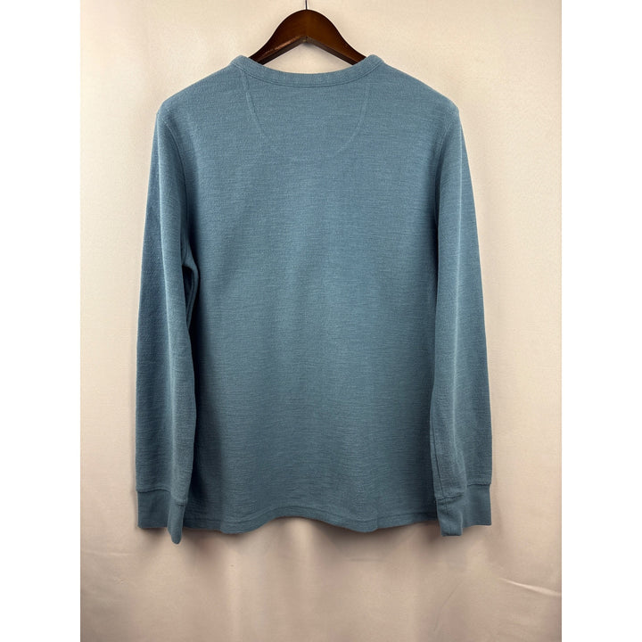 Men’s Goodfellow Large Blue Long Sleeve 3/4 Button Shirt