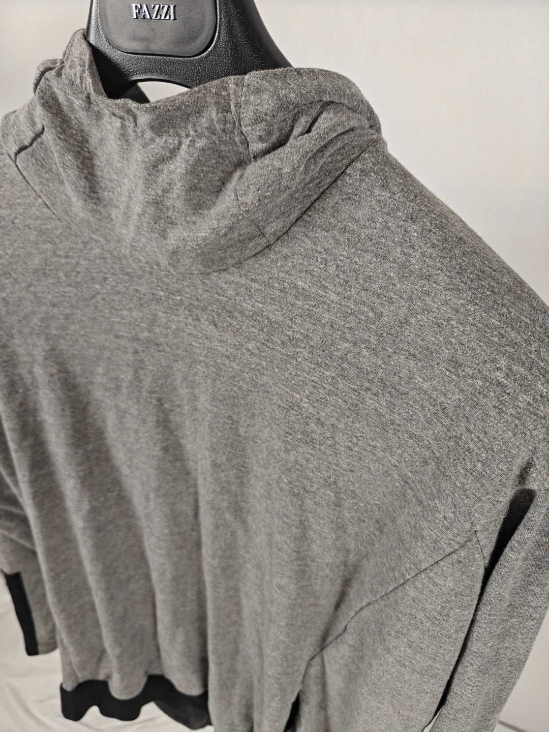 Womens Terez French Terry Hoodie Gray Black Size Large