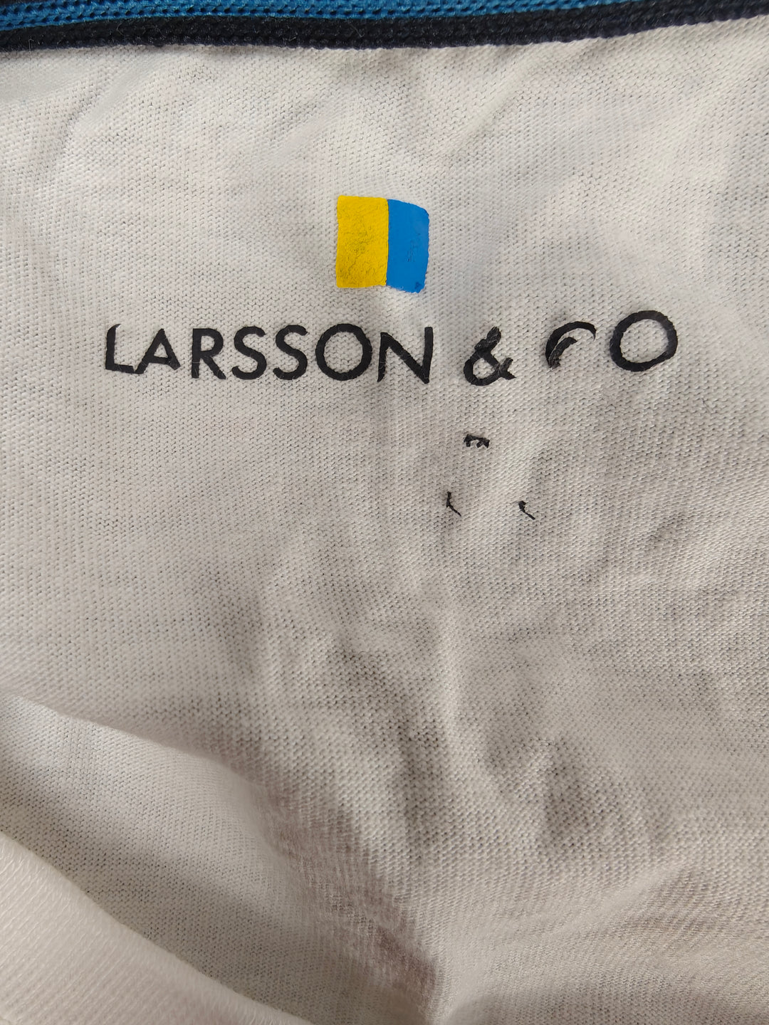 Men’s Larsson &amp; Co Striped T-Shirt White Size XL